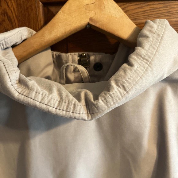 Eddie Bauer Men's Lightweight Jacket with Hidden Hood Beige Tan XL Full Zip - Picture 8 of 9